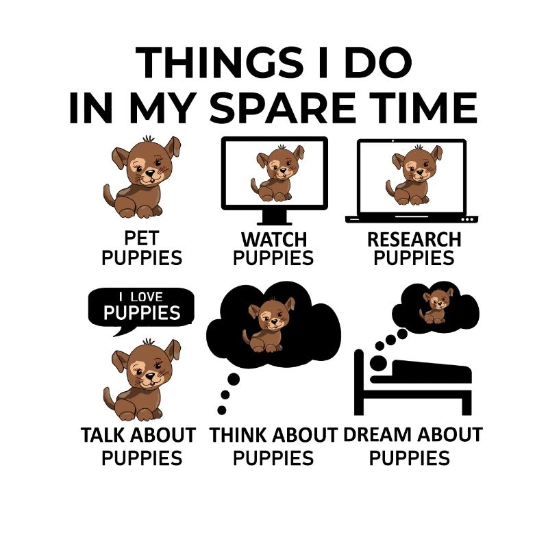 Choses que je fais pendant mon temps libre - Chiots
