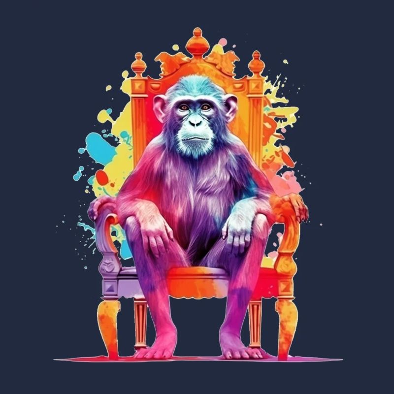 Monkey King - Singe sur le trône - Jeux de couleurs