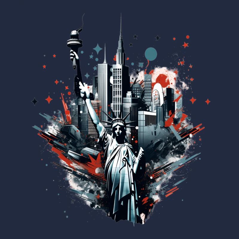Gratte-ciel de la Statue de la Liberté de New York