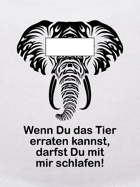 Elefant Lustiger Spruch Witzige Geschenkidee