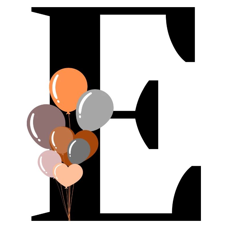 Buchstabe e Geburtstagsballon