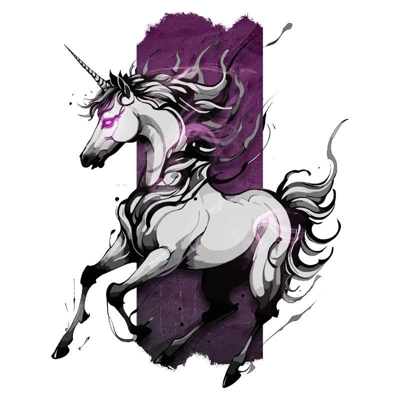 Ätherischer Galopp: Laufendes Einhorn