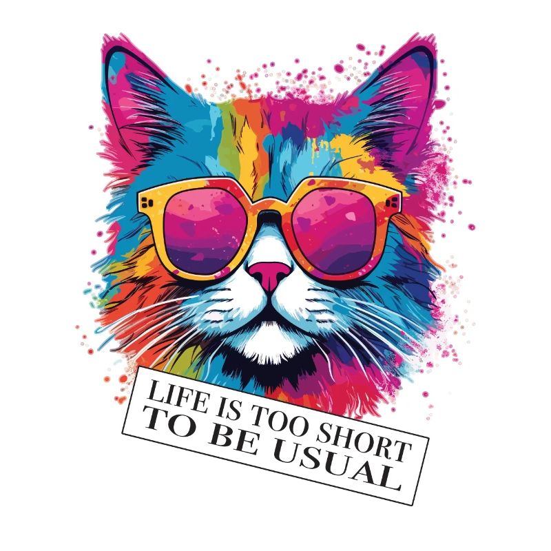 Katze zweideutiger Spruch und Einstellung