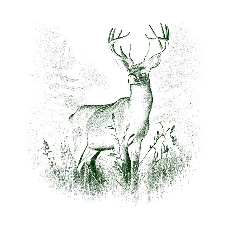 Hirsch Geweih Rotwild