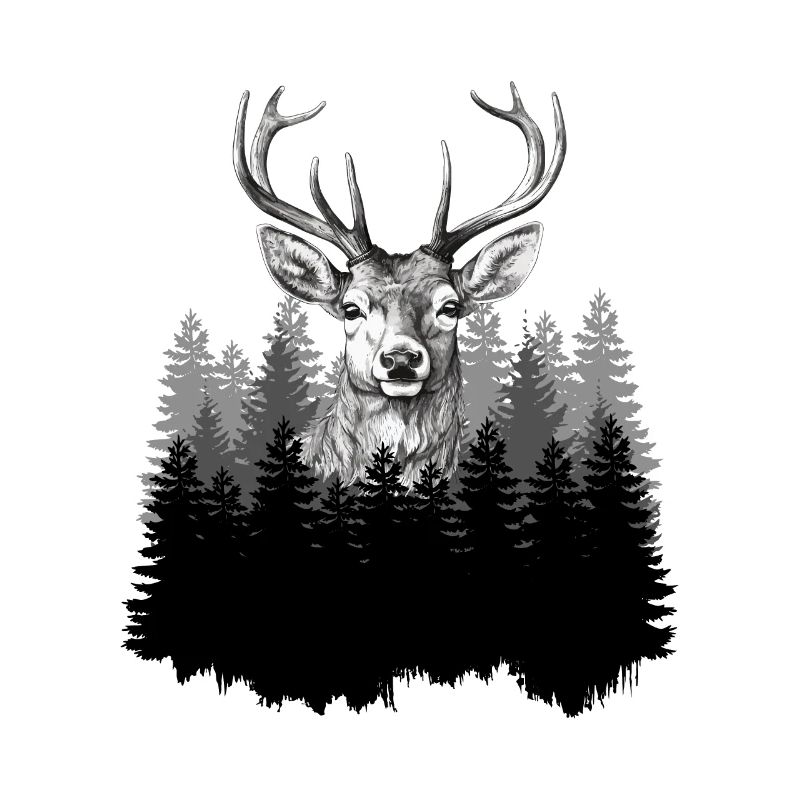 Jäger Bergsteiger Wanderer Hirsch