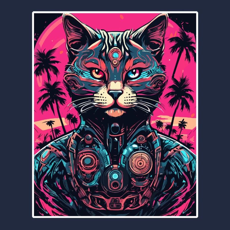 Tattoo / Tier / Kunst / cool / Comic / Katze