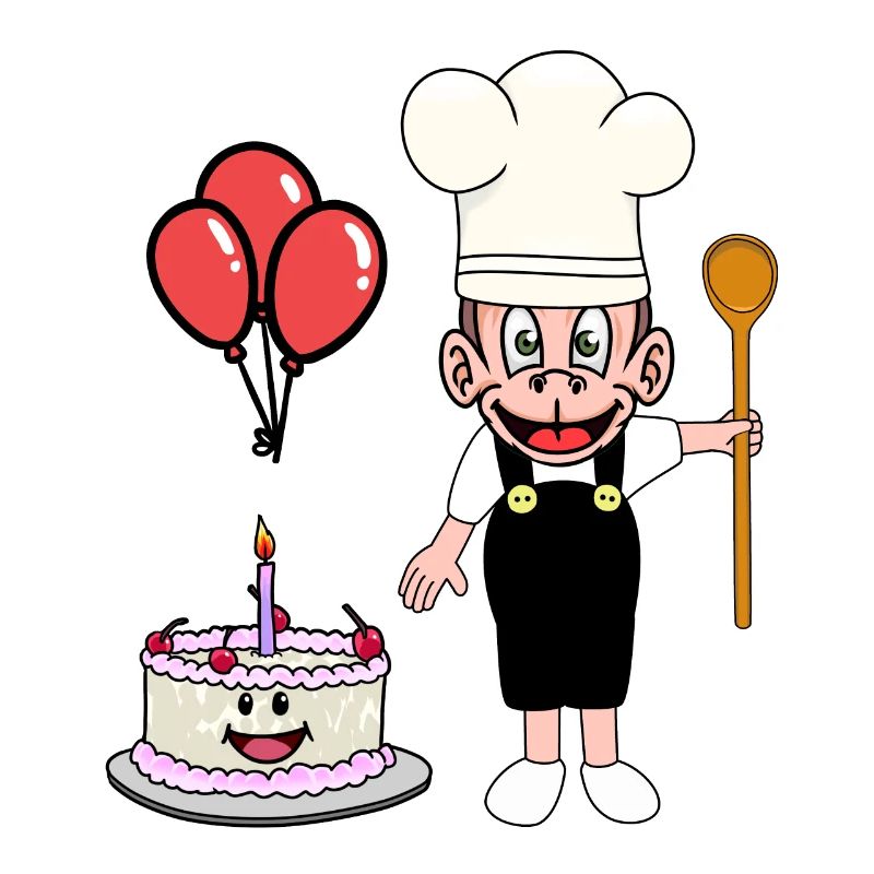 Monkey Monkey Gâteau boulanger d’anniversaire