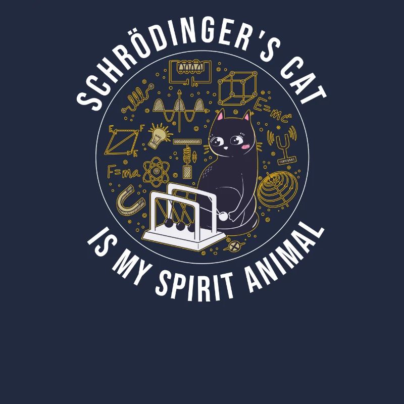 Physics Quantum Nerd Dead + Alive Schrödingers