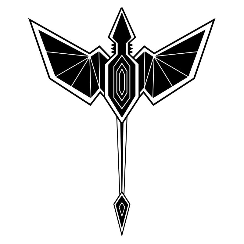 Drache geometrischer Stamm