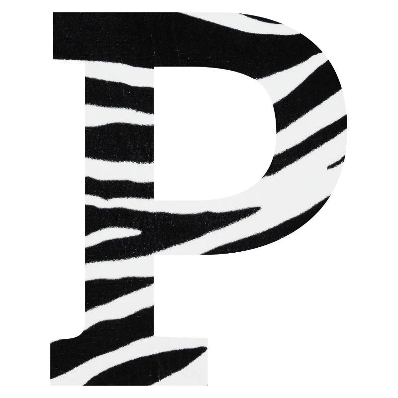 Buchstabe p Zebra