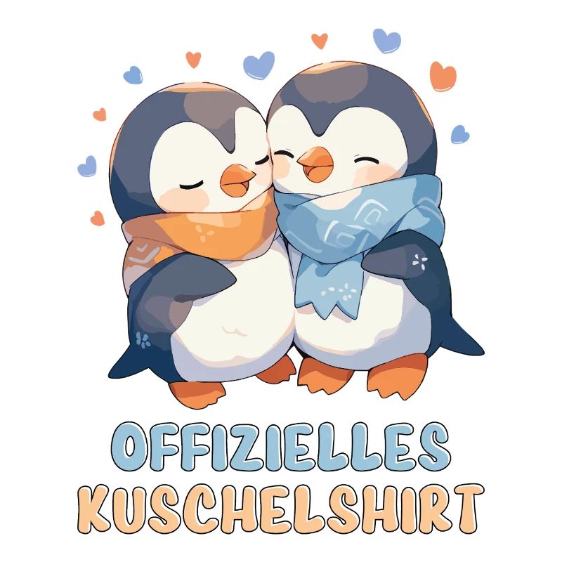 Chemise Câline Officielle Pingouins Amour Coeur Doux