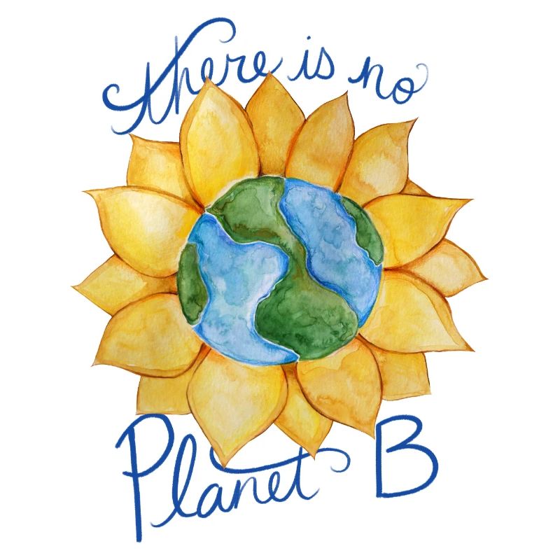 Earth Sunflower Eco Botschaft