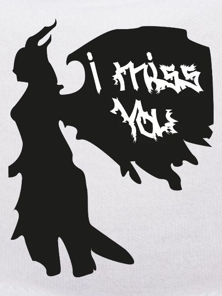 I Miss You Gothic Silhouette