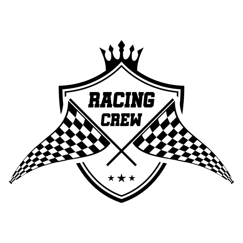 drapeau de course symbole drapeau équipe