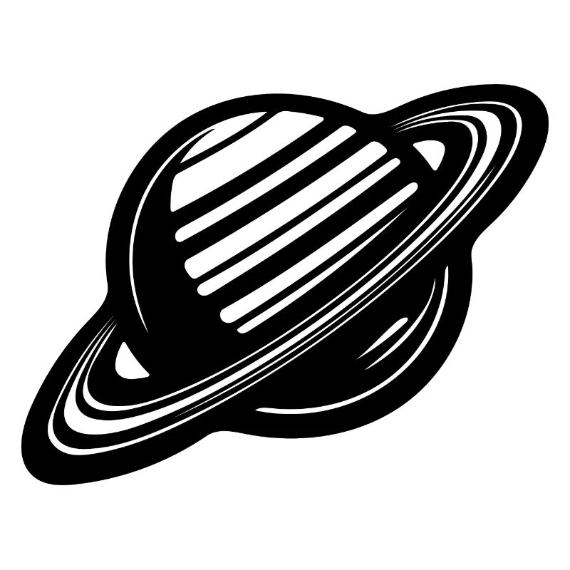 Ringplanet mit Ringssystem im Sonnensystem
