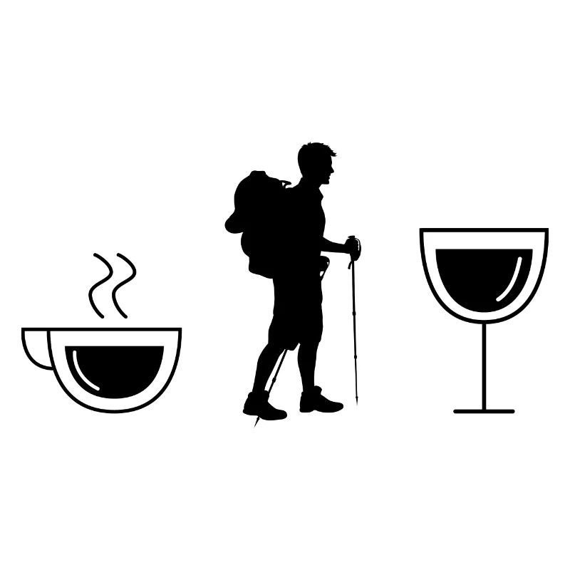 Kaffeewein und Wandern -