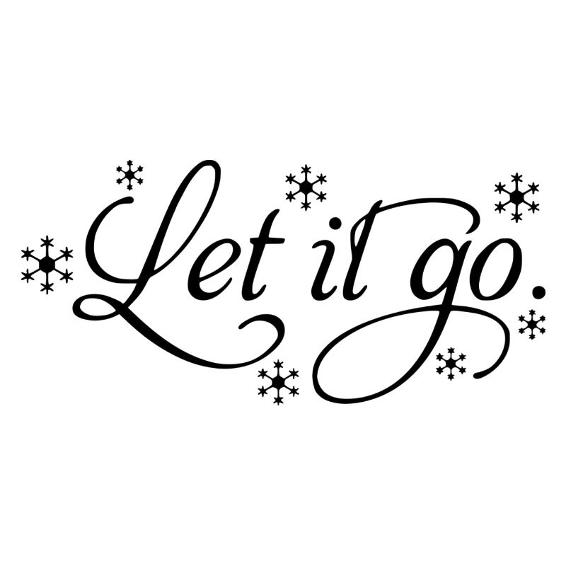 Let it go mit Schneeflocken