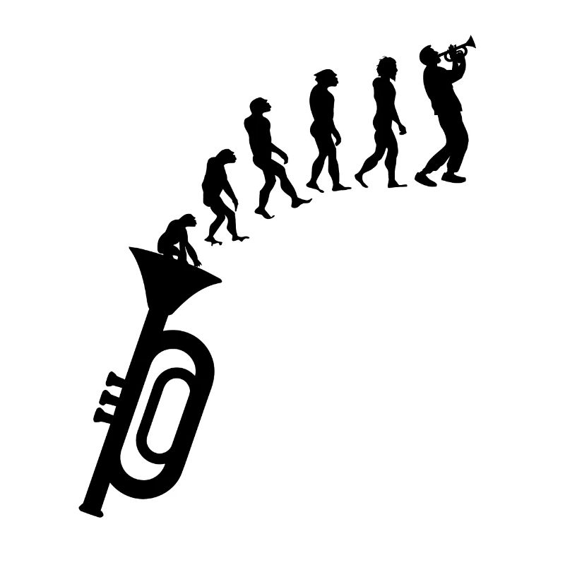 Trompete Evolution Trompeter Musiker Orchester