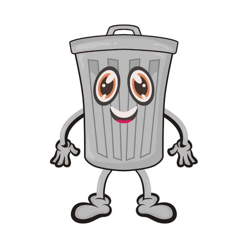 Garbage trash can