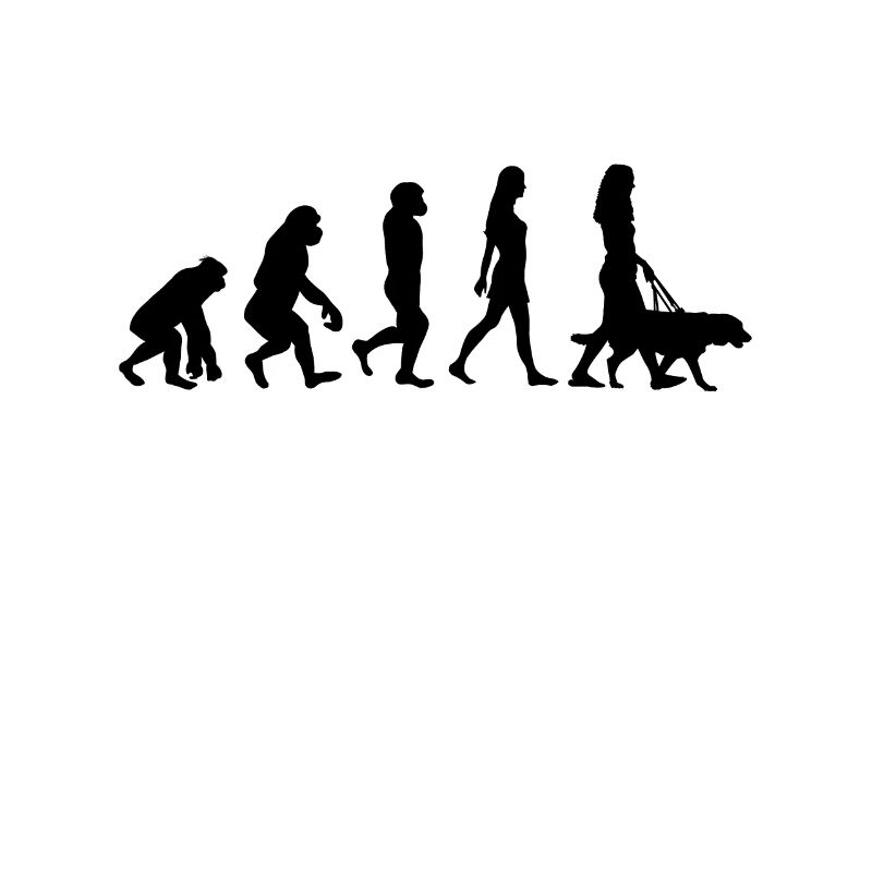 Hundehalterin Evolution Hund