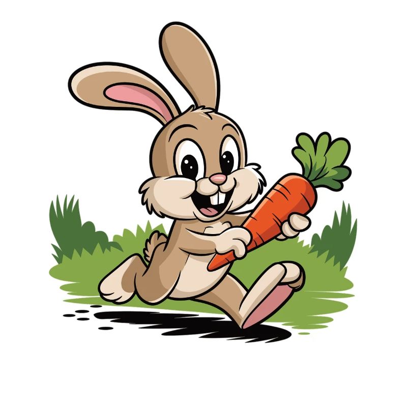 Quick bunny with carrot