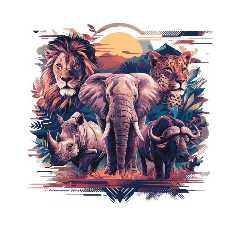 Big Five – La faune majestueuse d’Afrique