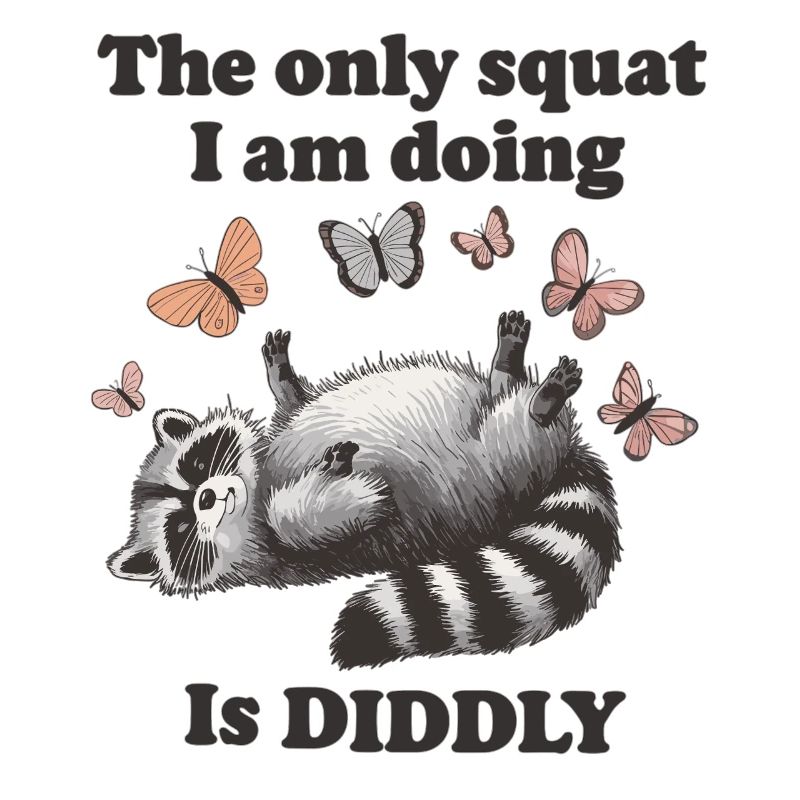 Lustiger Waschbär ohne Motivation