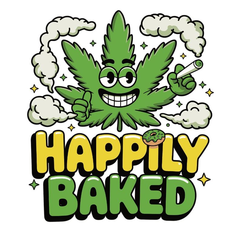 Stoner design with cannabis leaf