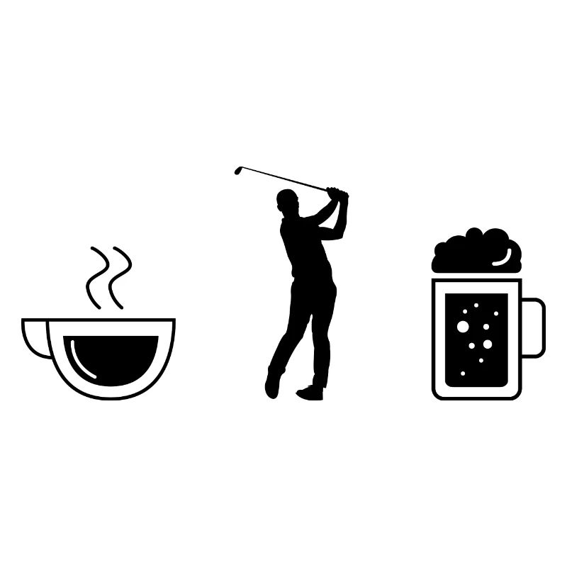 Kaffee-Bier und Golf -