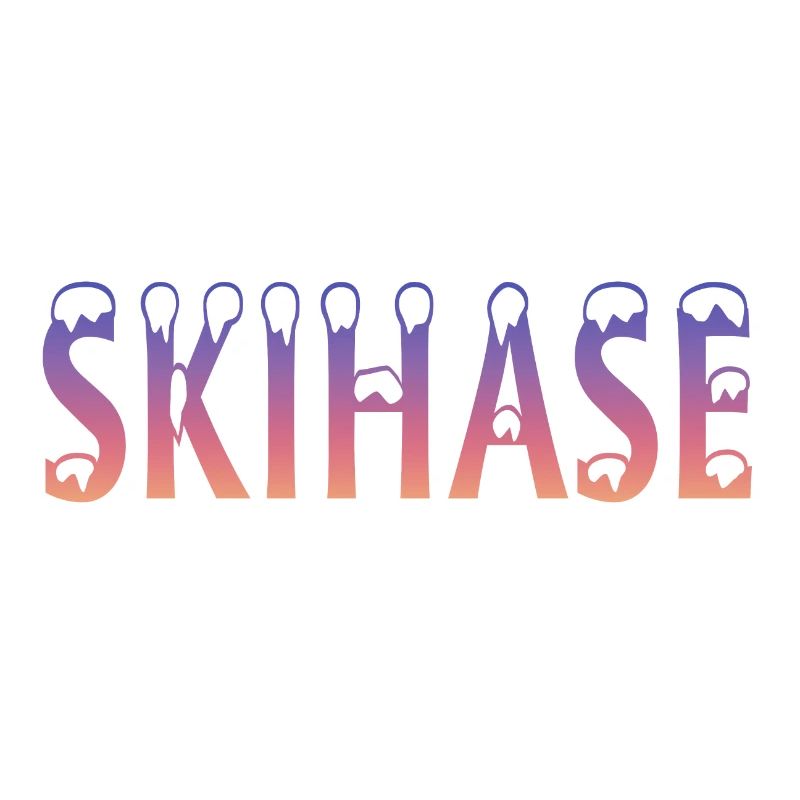 Skihase Skiing Geschenkidee