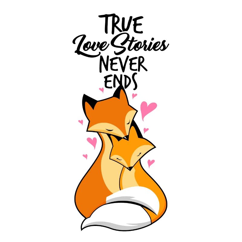 Lovers - foxes in love