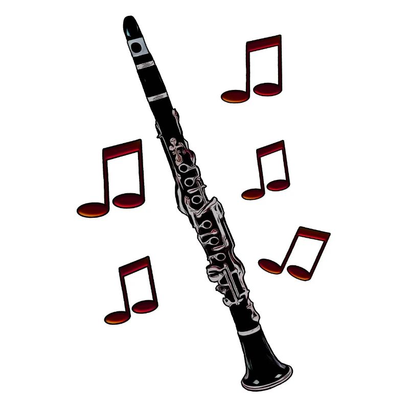 Clarinet notes red