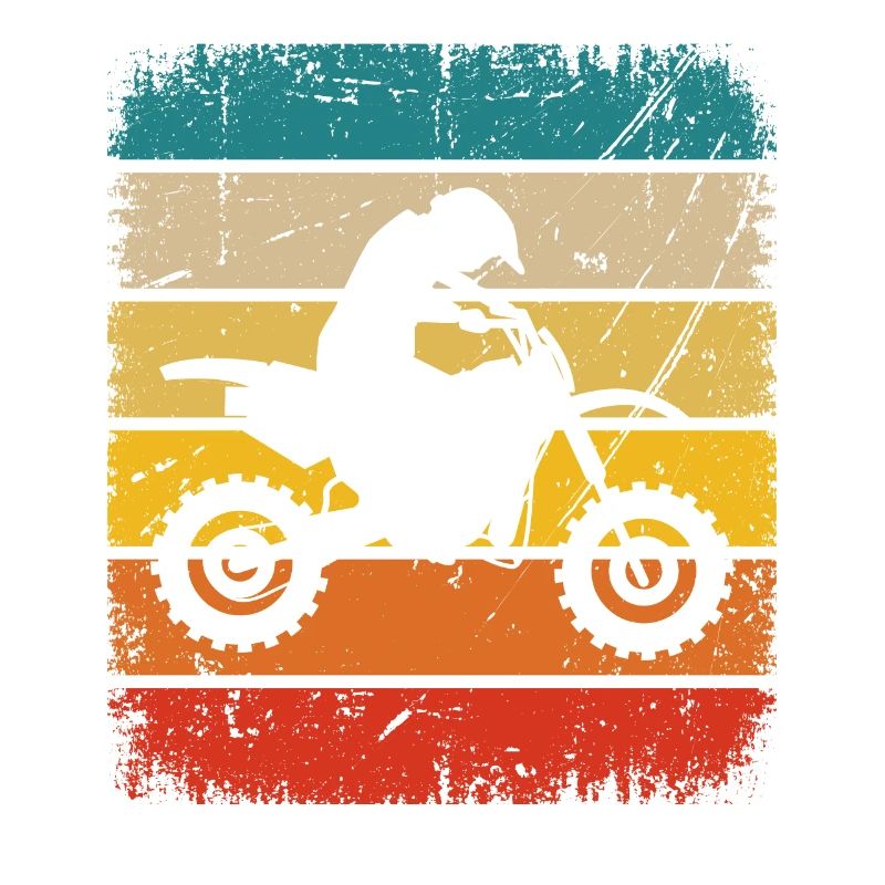 Vintage Square and Motorcycle - (MOTORCYCLE)