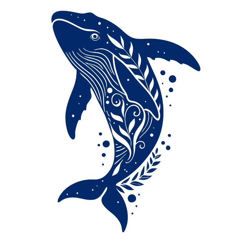 Der blauer Wal fisch