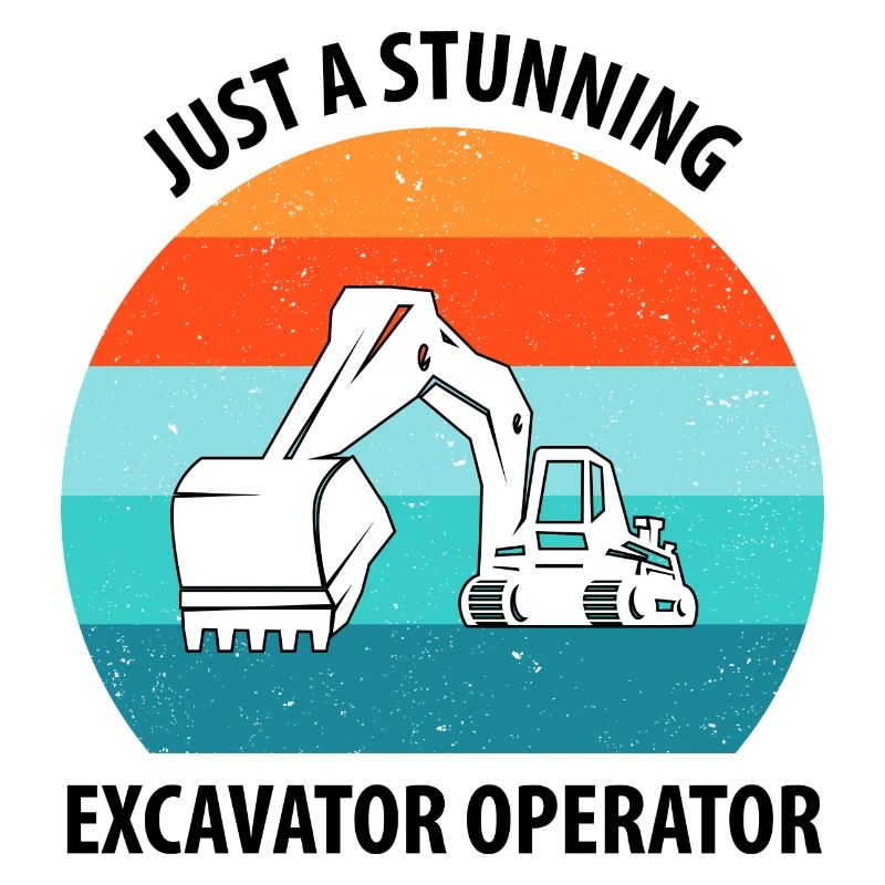 Bagger Baggerfahrer Baggerwagen