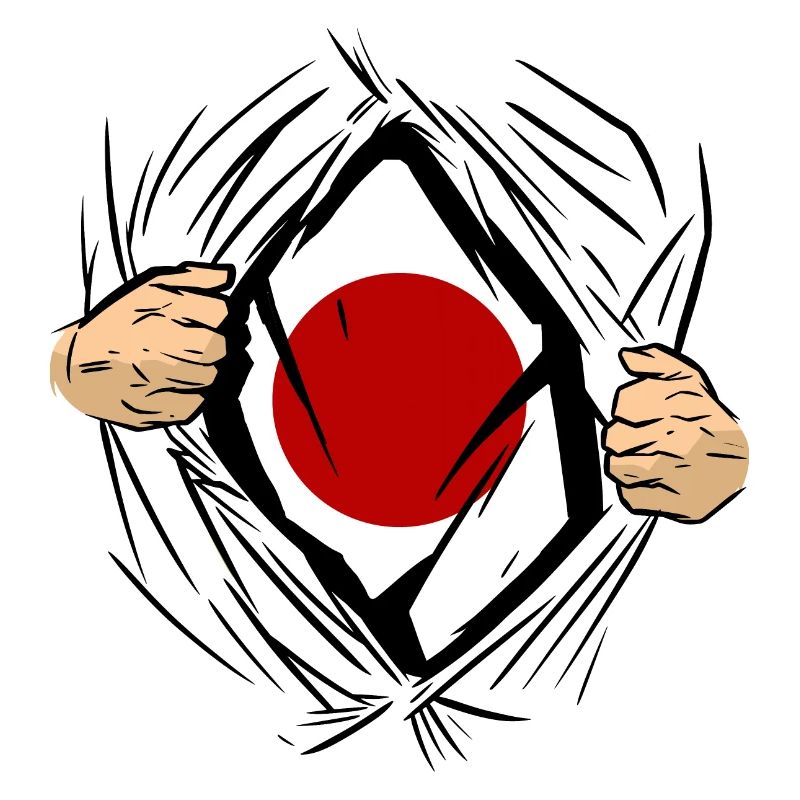 Drapeau du Japon utilisé Look Nihon Drapeau japonais