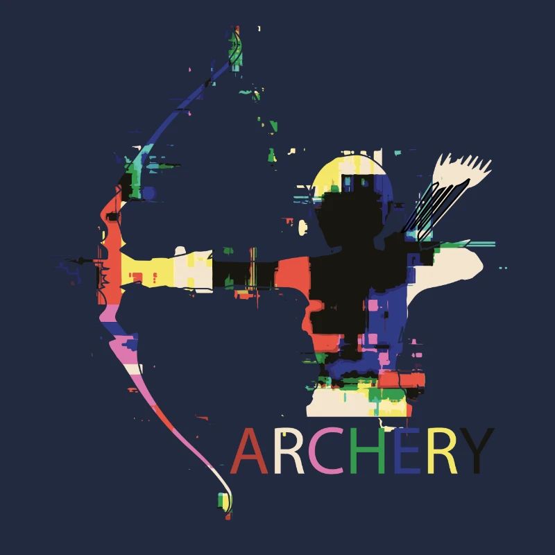 Bogenschießen Bogen Bogensport Comic Geschenk