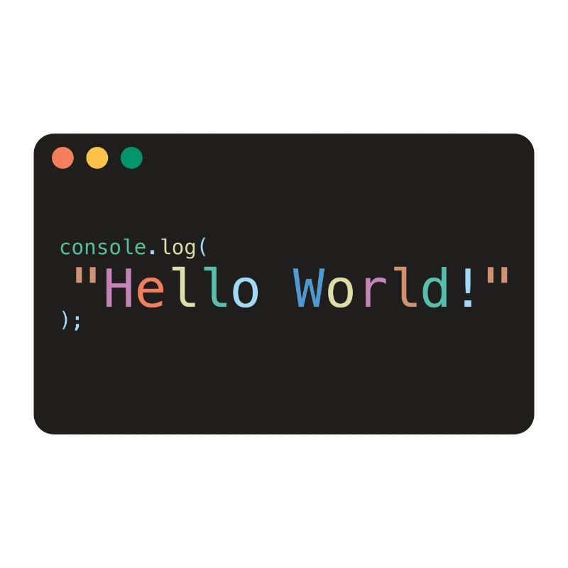 Hello World JavaScript console.log