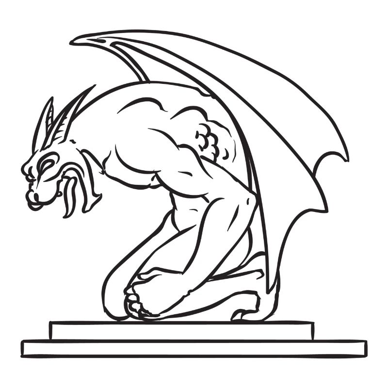 Gargoyles from the side