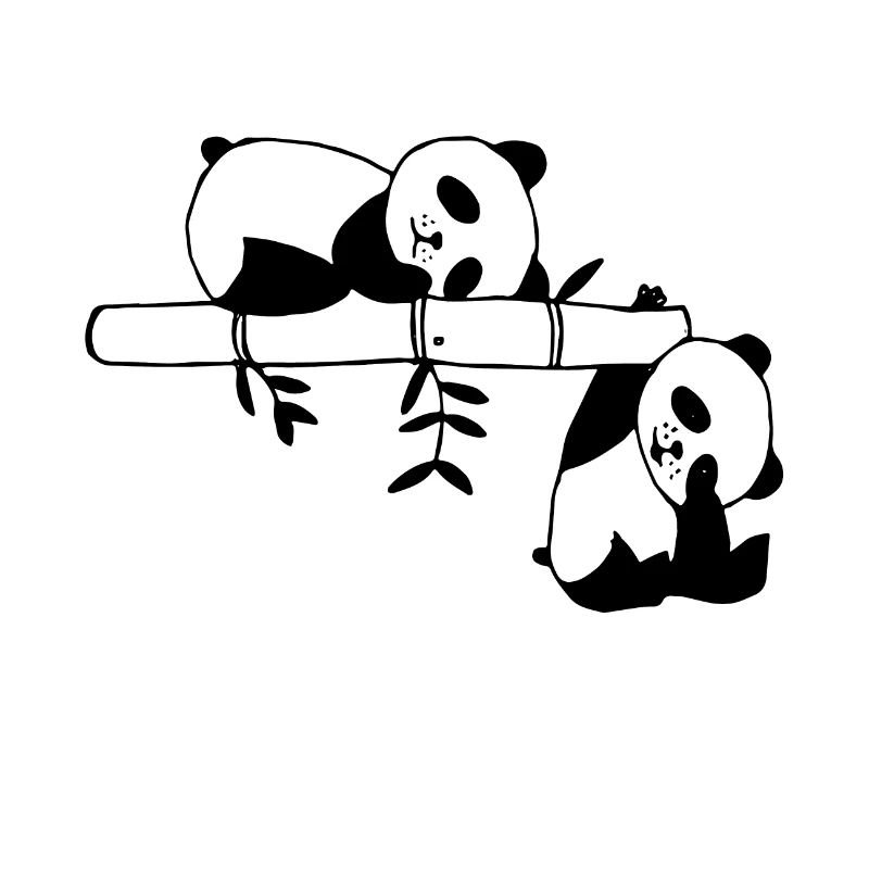 Schlafender Panda