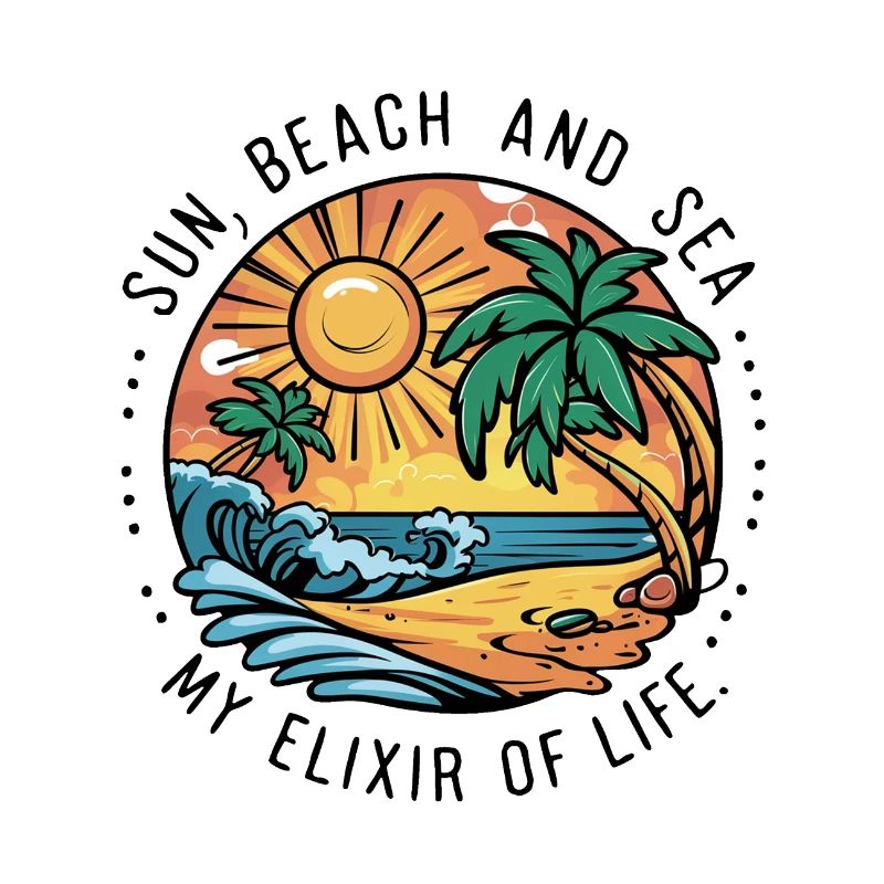 Le soleil, la plage et la mer - mon élixir de vie