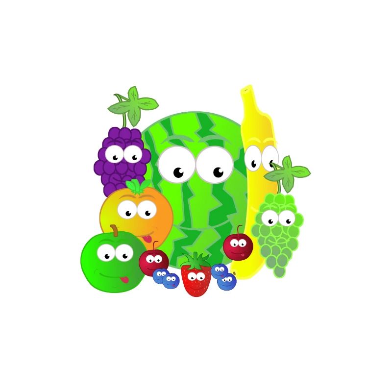 Idée de cadeau de cadeau de fruit Fruit de dessin animé de sport