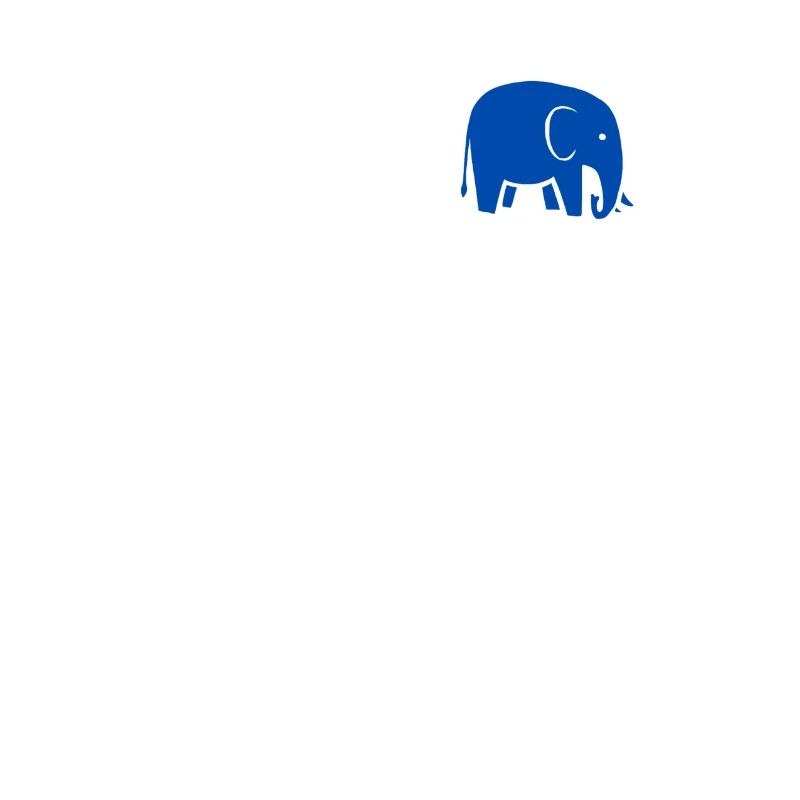 Elephant bleu - bleu éléphant