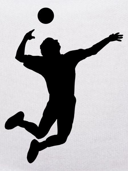 Volleyball gesprungen Schlag oder Service