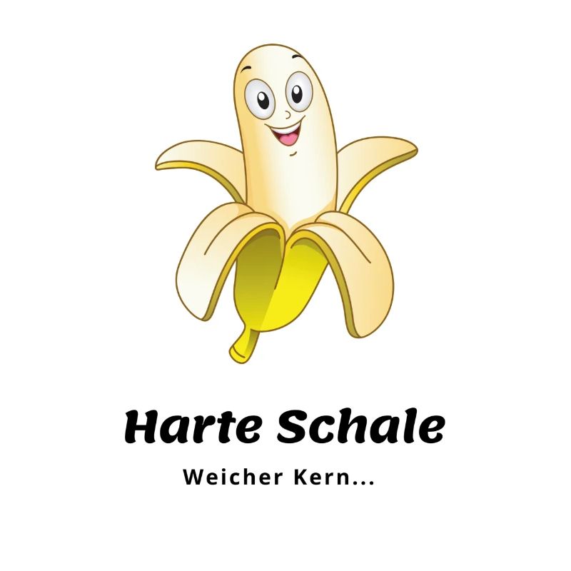 Banane - harte Schale, weicher Kern