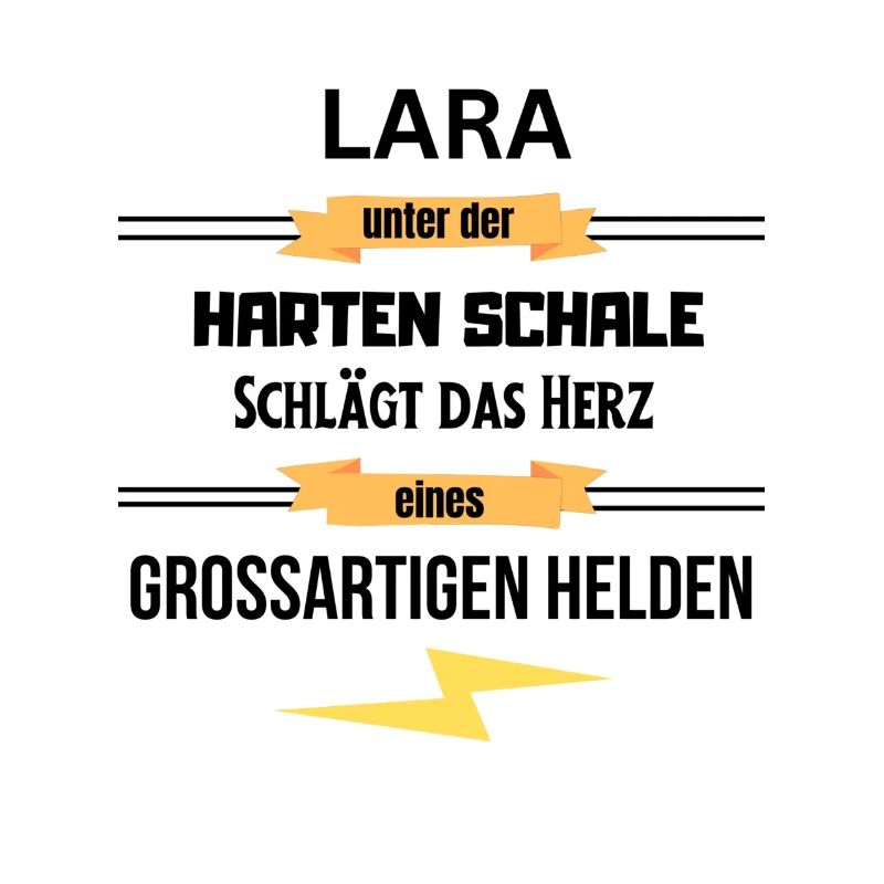 Lara unter harte Schale eines Großartigen Helden
