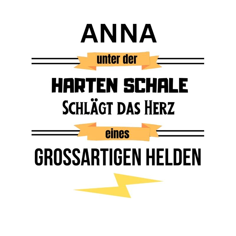 Anna unter harte Schale eines Großartigen Helden