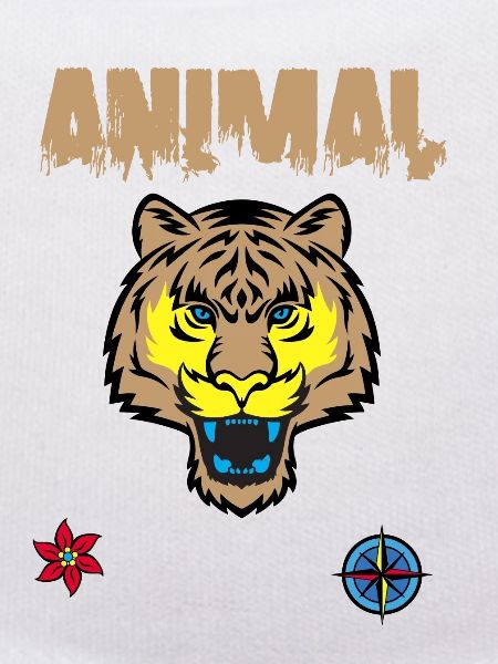 tiger face drawing