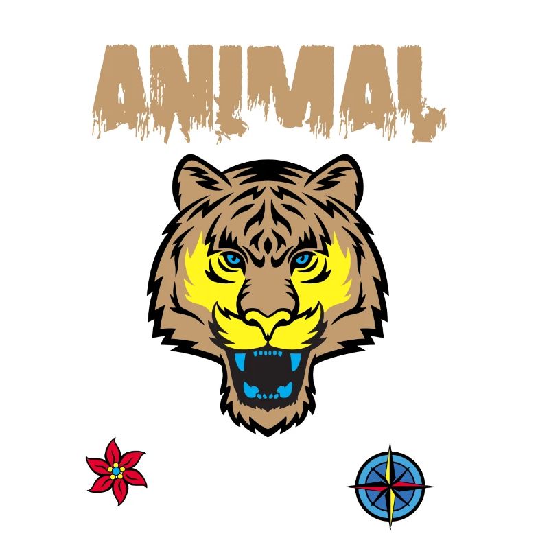 Dessin de visage de tigre