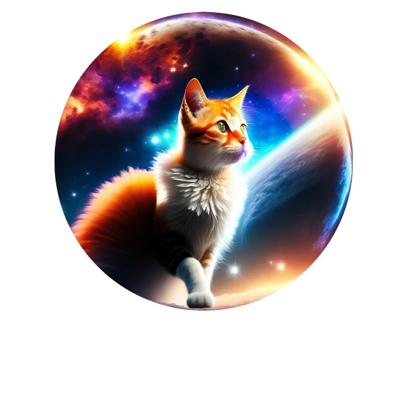 "Cosmic Cat" mystisches Katzendesign